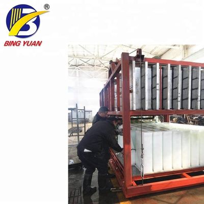 R404A 2.7KW 10000KG Block Ice Maker Machine, 10 Ton Ice Block Making Machine