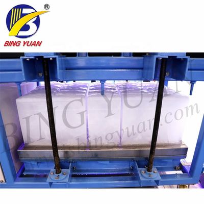 Commercial Air Cooling 2T 14KW เครื่องทำน้ำแข็งบล็อกอัตโนมัติ