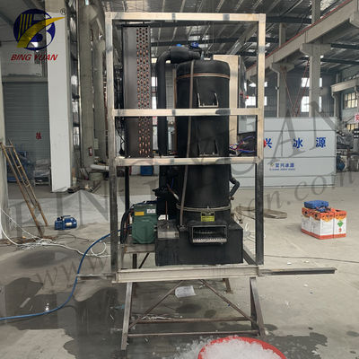 R404A 200V 35mm 1 Tonne เครื่องผลิตน้ำแข็งหลอด