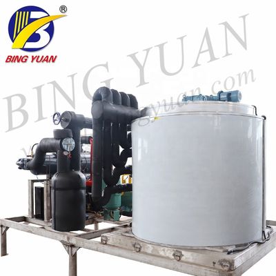 เครื่องทำน้ำแข็งเกล็ดที่มีประสิทธิภาพสูงเครื่องทำน้ำแข็งเกล็ดอุตสาหกรรมอัตโนมัติ 15T เครื่องทำน้ำแข็งความจุรายวัน