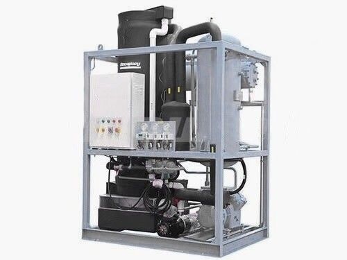R404A 4.5KW 220 โวลต์ 1TPD เครื่องผลิตน้ำแข็งหลอด